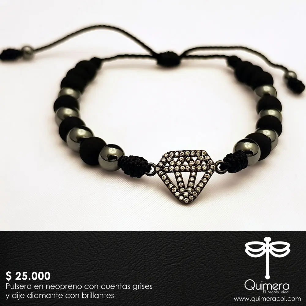 Pulsera Neopreno Diamante