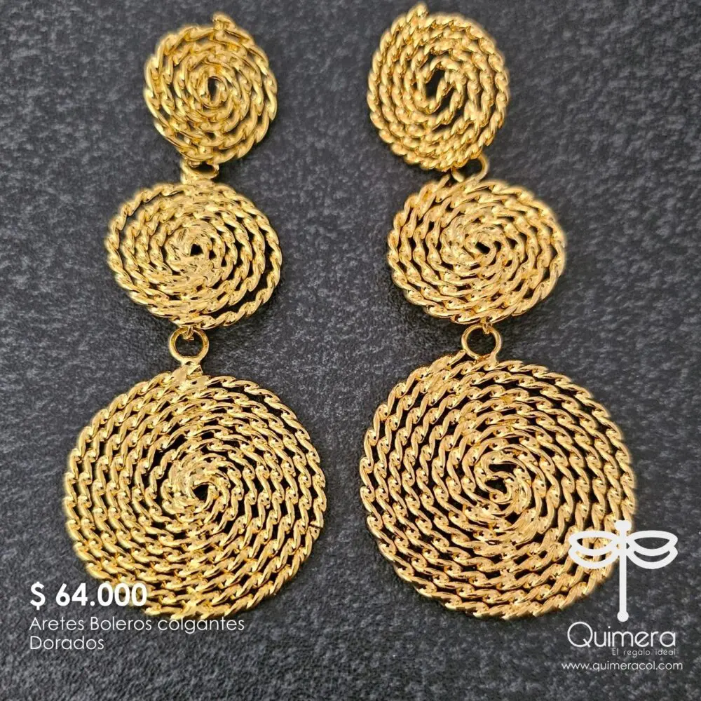 Aretes Boleros Colgantes - Imagen 2